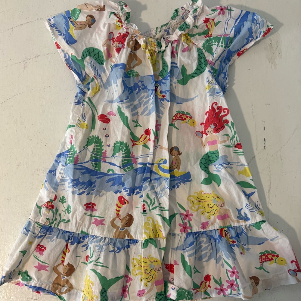 Mini Boden Mermaid Cotton dress, size 2-3